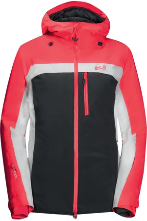 Jack Wolfskin Texapore geïsoleerde dames sneeuwjas roze/