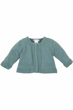 TUTTO PICCOLO Gebreide meisjesjas in tricot 3730W17