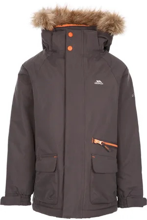 Trespass Kinderen/Kinderen opgetogen Parka (Donkergrijs)