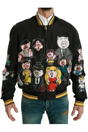 Dolce & Gabbana Prachtig bomberjack met veelkleurig motief