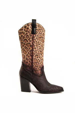 Montevita Laarzen Met Hak Lepard In