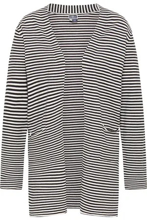 Dreimaster Vest Dames wol wit zwart
