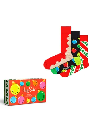 Happy Socks Sokken Time for Holiday 3-Pack Gift Box Multi