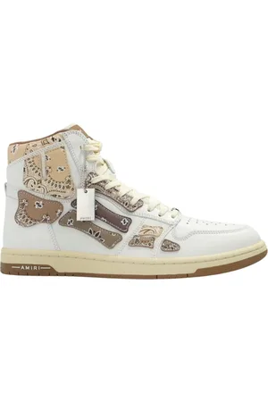 AMIRI Bandana Skel Top hoge witte sneakers