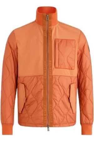 Belstaff Amber Orange Sector Overshirt Jacket