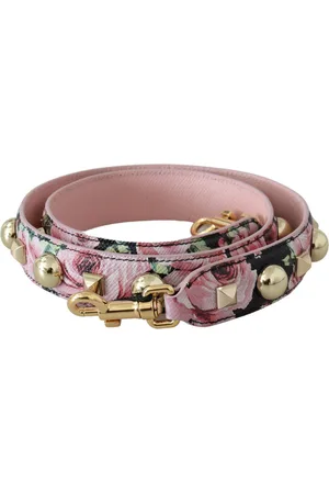 Dolce & Gabbana Bloemen Gouden Studs Schouderriem