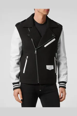 Philipp Plein Leren Motorrijder