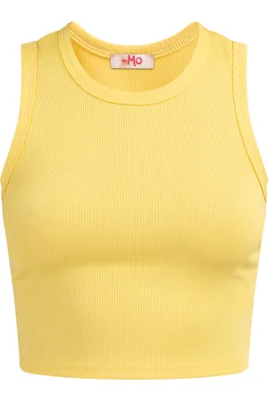 myMo Tanktop Dames lichtgeel