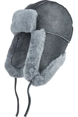 Infinity Heren RAF Aviator Suède Schapenvacht B-55 Trapper Hoed Winter Warme Leren Navigator Hoed