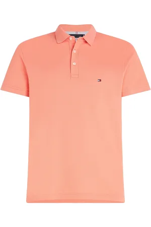 Tommy Hilfiger Slim fit polo 1985 met biologisch katoen peach dusk