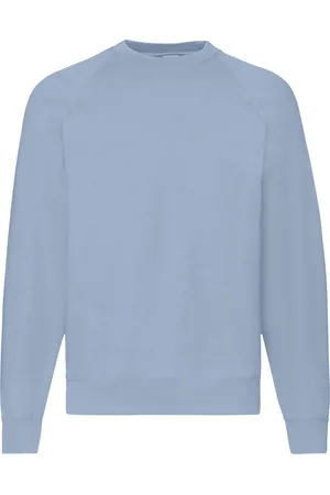 Fruit Of The Loom Heren Raglan Mouwen Belcoro® Sweatshirt (Mineraalblauw)