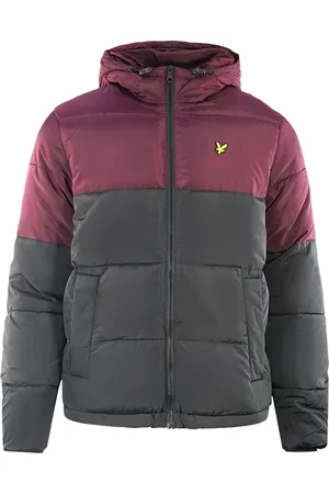 Lyle & Scott Colourblock Puffer Black Jacket