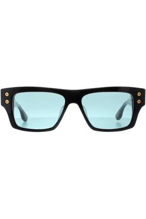 DITA EYEWEAR Rechthoek Unisex Kristal Helder Geelgoud Donkerbruin naar Helder Kleurverloop Grootmeester Zeven