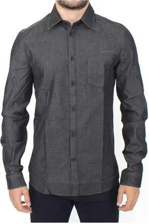 ERMANNO SCERVINO Denim Stretch Casual Overhemd