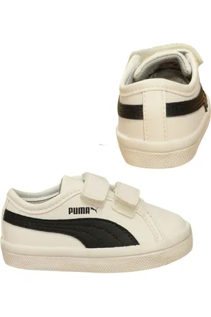 PUMA Elsu SL F V Kids Trainers Hook & Loop Schoenen Wit 356825 04 B70C