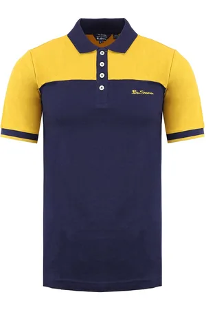 Ben Sherman Colour Block Heren /Geel Poloshirt