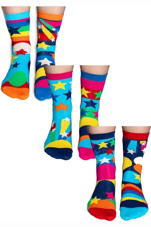 United Oddsocks UNITED ODD SOCKS - 6 Paar Kind Happy Birthday Grappige Sokken in Geschenkdoo - Gefeliciteerd
