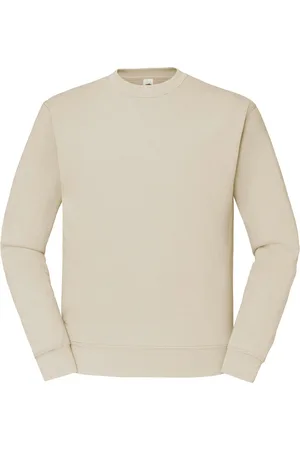 Fruit Of The Loom Heren Klassiek 80/20 Ingezet Sweatshirt (Natuurlijk)