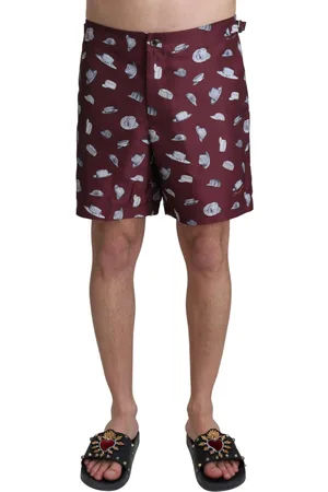 Dolce & Gabbana Hoeden Print Beachwear Shorts Badmode