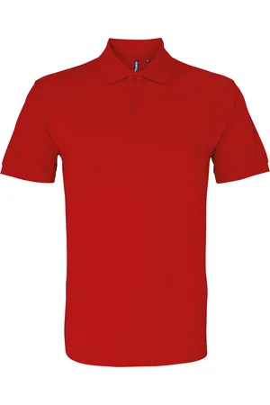Asquith Menselijk organisch Klassiek Fit Poloshirt (Kersenrood)