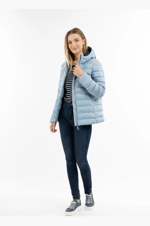 Dreimaster Gewatteerd winterjack ijszweefvliegtuig Dames lichtblauw
