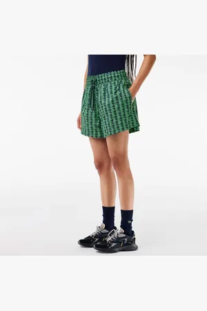 Lacoste Bermuda met monogramprint voor dames in