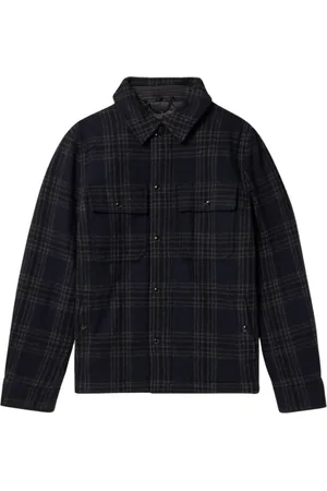 Belstaff Dark Ink Longford Overshirt marineblauw jack