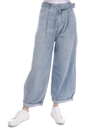 Armani Exchange Dames J74 Jeans met brede benen in Indigo