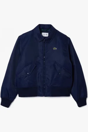 Lacoste Dames oversized geborduurd logo bomberjack in
