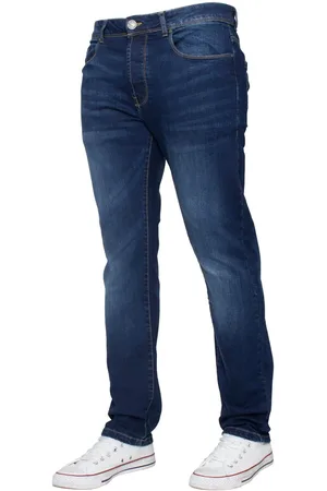 Enzo | Slimfit stretchjeans voor heren - donkere stonewash