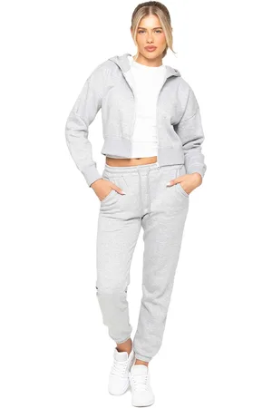 Enzo | Dames cropped trainingspak met rits en capuchon