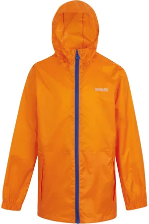 Regatta Groot Buitenshuis Kinderen/Kinderen Pakket It Jasje III Waterdichte Packaway Zwart (Persimmon)