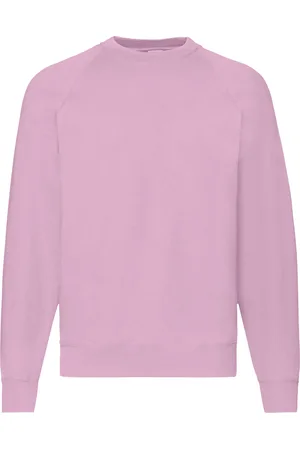 Fruit Of The Loom Heren Raglan Mouwen Belcoro® Sweatshirt (Lichtroze)