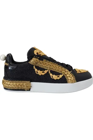 Dolce & Gabbana Barokke Leren Sneakers