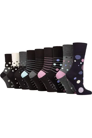 Gentle Grip Dames 9 Pak Bamboe Sokken - SOLRM373839