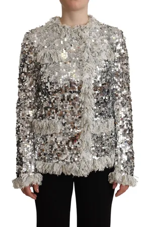Dolce & Gabbana Jas met pailletten en lange mouwen