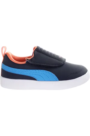 PUMA Courtflex v2 Gevoerde V Kinderen Navy Trainers