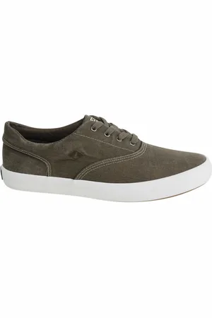 Sperry Heren Wahoo Lace Up Canvas Plimsolls Casual Trainers STS14356 B28B
