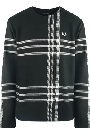 Fred Perry White Tartan Black Jumper