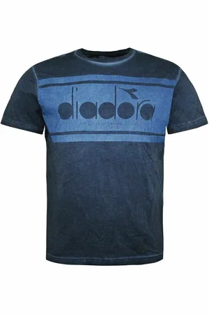 Diadora Logo Heren Navy T-Shirt