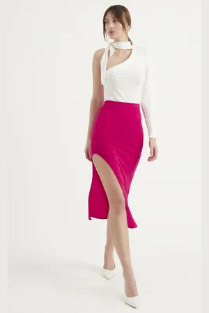 HERITA Midi-rok met split