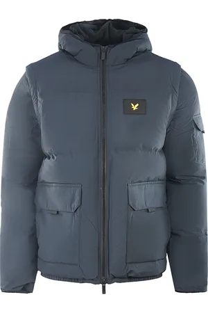 Lyle & Scott 2 in 1 Ripstop Navy Blue Puffer Jacket