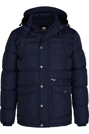 Petrol Industries Heren Gevoerde Jas Michelo - Blauw