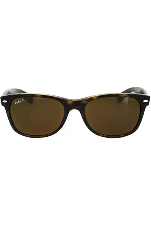 Ray-Ban Zonnebril Nieuwe Wayfarer 2132 902/57 Schildpad Gepolariseerde 55mm
