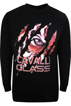 Roberto Cavalli Peeking Tiger Design sweatshirt
