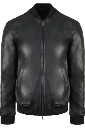 Emporio Armani Emporio leer heren bomberjack