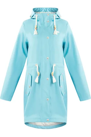 Schmuddelwedda Mackintosh bridgeport Dames DONKER AQUA-280