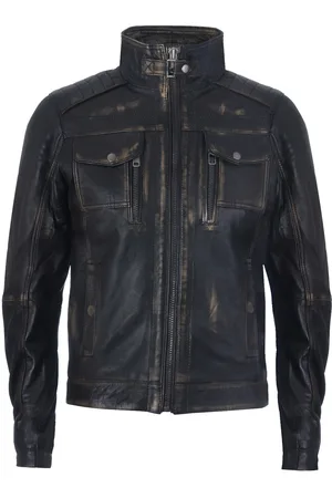 Infinity Leren Biker Distressed motorjas