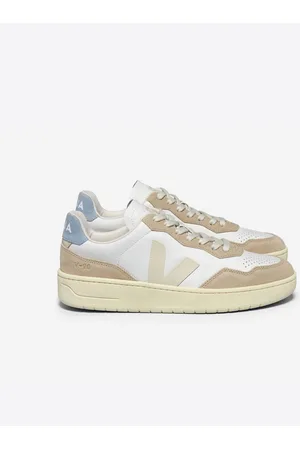 Veja V-90 Leer Heren Wit/Pierre/Staal Trainers