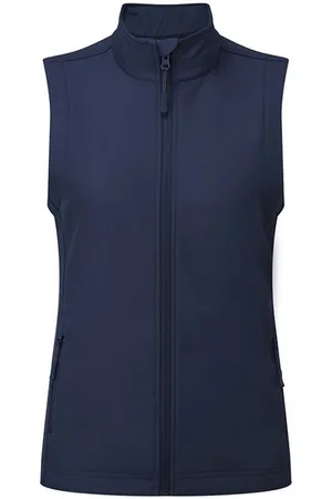 Premier Dames/Dames Windchecker Gerecycled Printbaar Gilet (Marine)